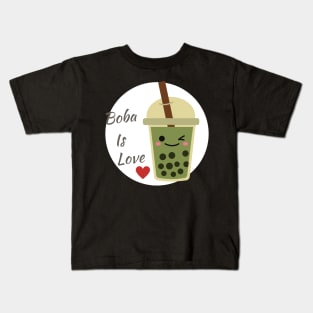 Boba Lover - Flirty Tea Kids T-Shirt